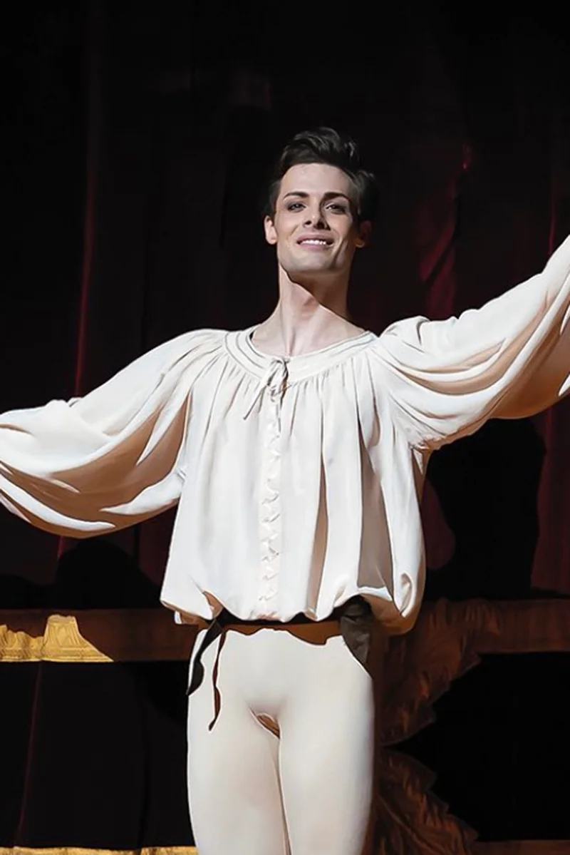 Jacopo Tissi in Romeo and Juliet, photograph by Emma Kauldhar