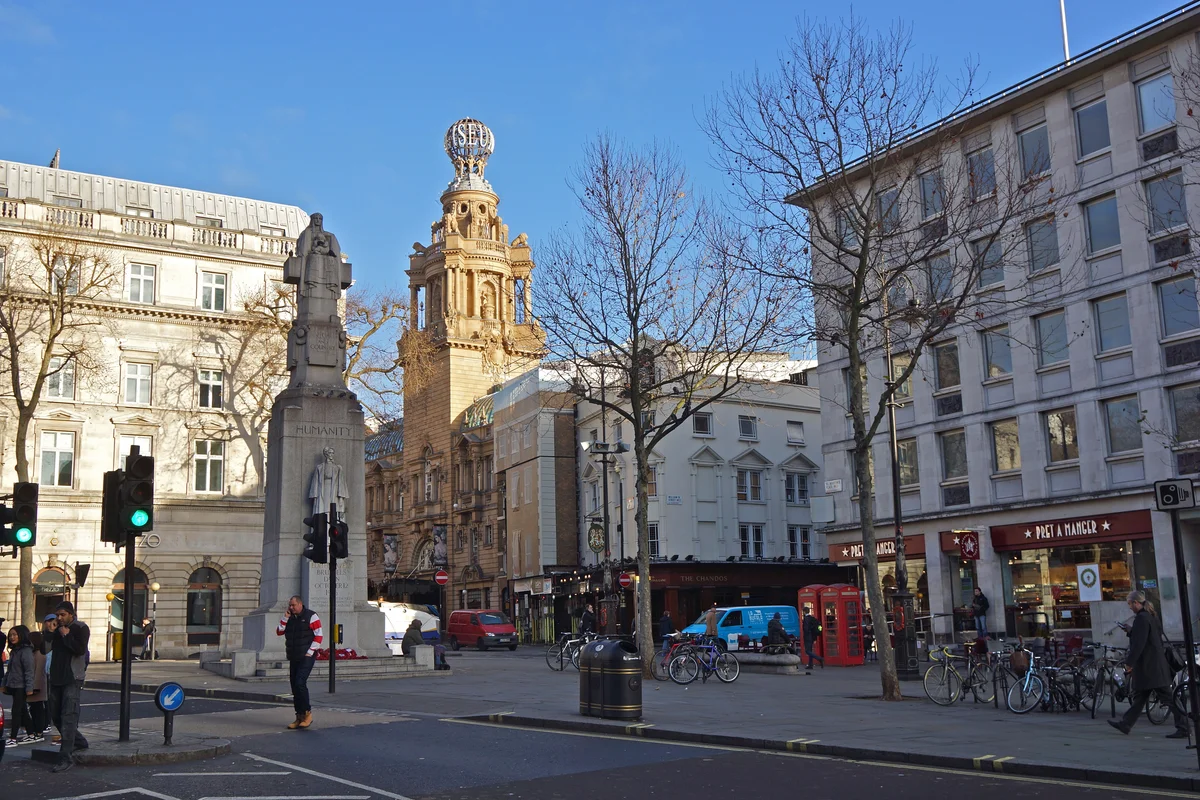 The London Coliseum on St Martin’s Lane, a theatre where London Festival Ballet and English National Ballet have performed.
