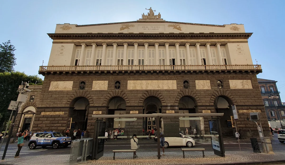The exterior of Teatro di San Carlo in Naples.
