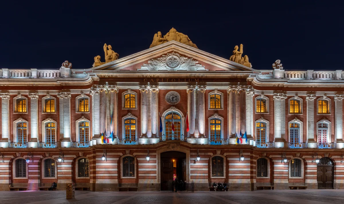 The Capitole de Toulouse on Place du Capitole, the building that houses the Théâtre du Capitole.